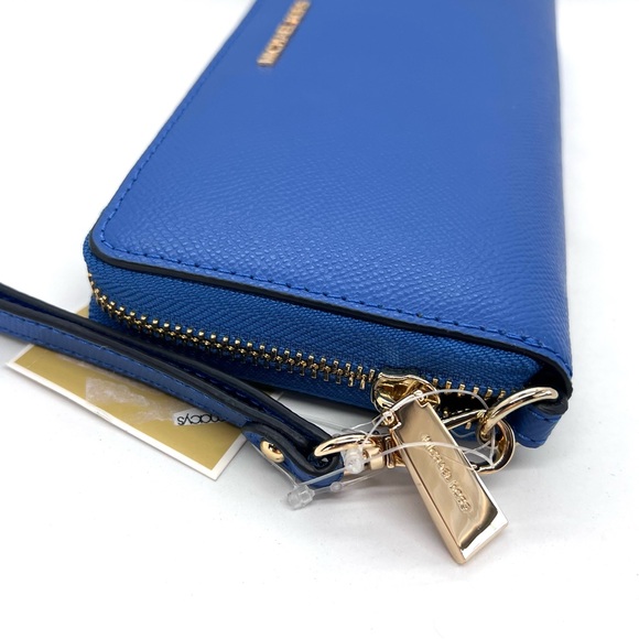 Michael Kors Jet Set Travel Continental Wallet – Vintage Blue – NWT - Picture 7 of 16